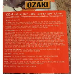 Ozaki CD4 Chainsaw Chain - 14" (35cm) .050 3/8" 50 Link