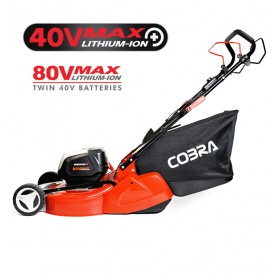 Cobra RM51SP80VX 20" Twin 40V Max+ Cordless Rear Roller Lawnmower